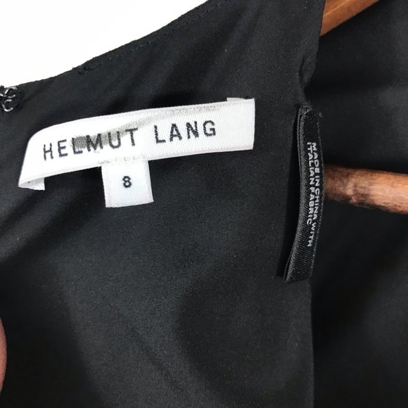 Helmut Lang One Shoulder Crepe Mini Dress *no belt - Picture 4 of 11